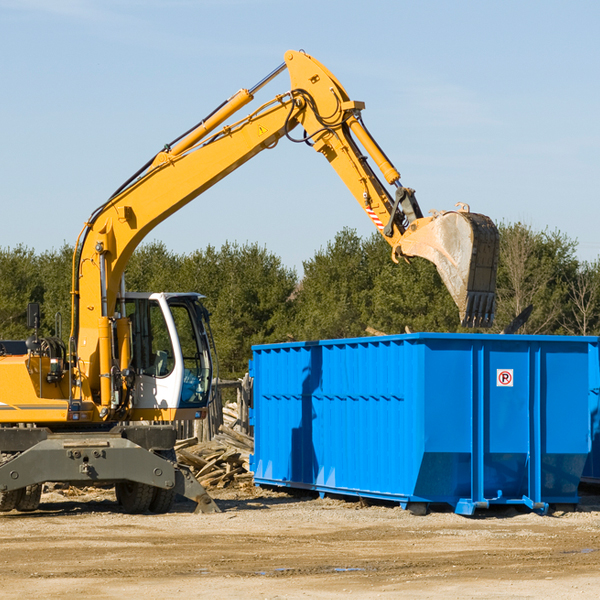 can i choose the location where the residential dumpster will be placed in Marion County Alabama